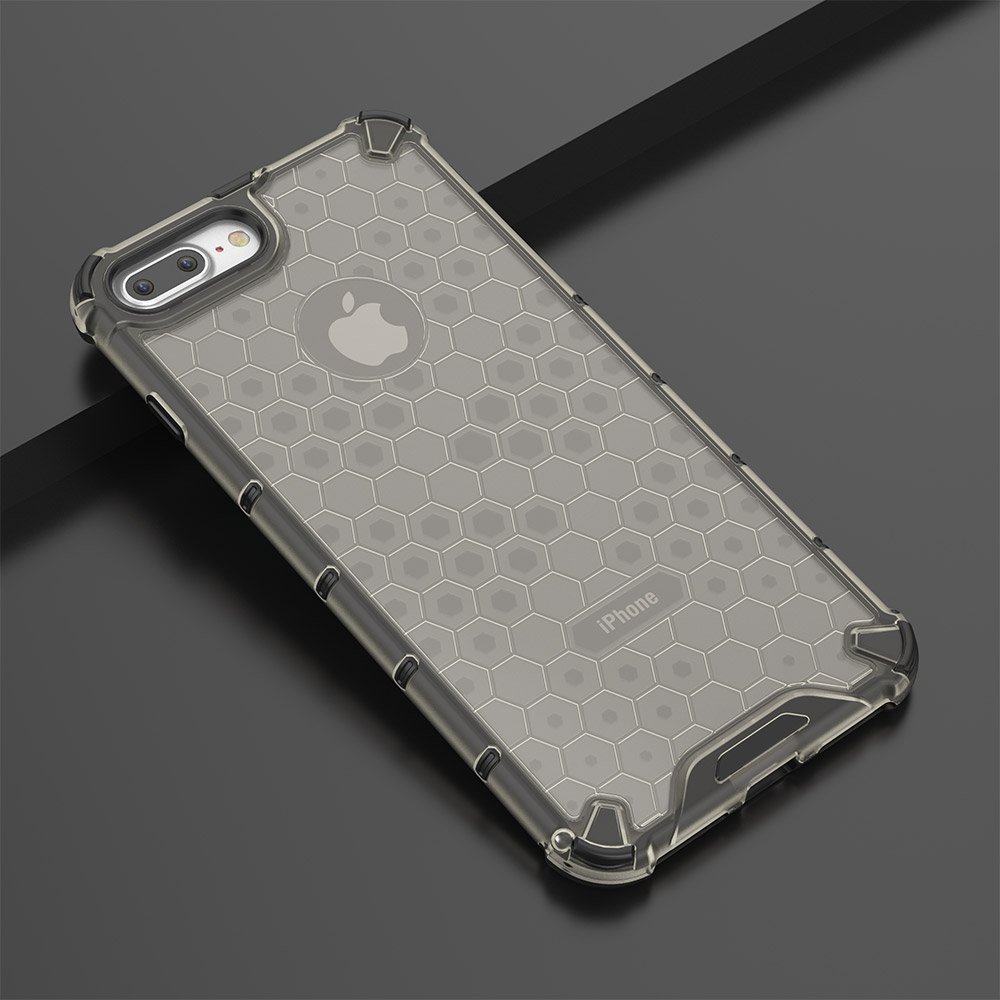 Pokrowiec pancerny Honeycomb czarny Apple iPhone 8 Plus / 10