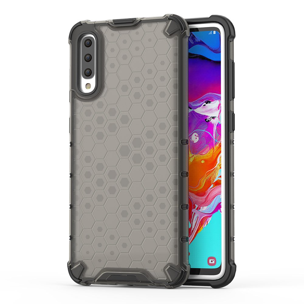 Pokrowiec pancerny Honeycomb czarny Samsung Galaxy A70 Pokrowiec pancerny Honeycomb czarny Samsung Galaxy A70