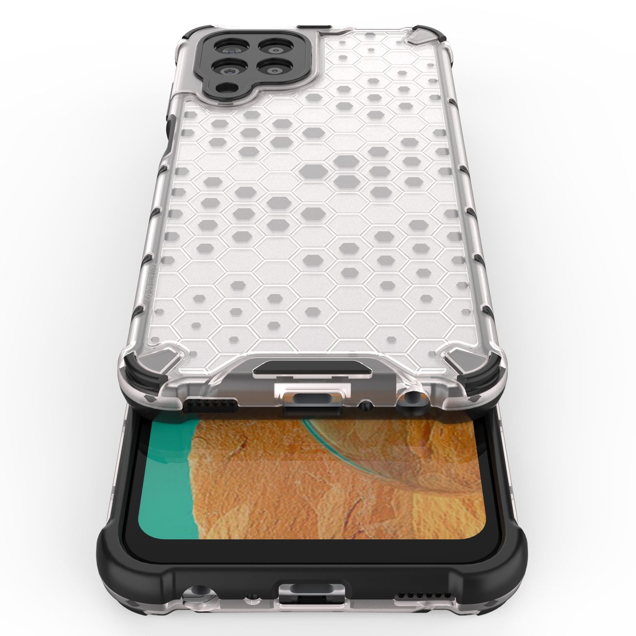 Pokrowiec pancerny Honeycomb czarny Samsung Galaxy M33 5G / 12