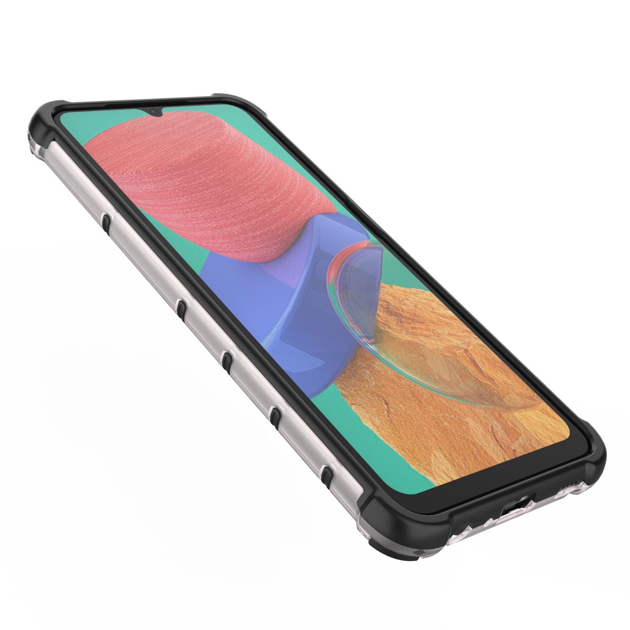 Pokrowiec pancerny Honeycomb czarny Samsung Galaxy M33 5G / 7