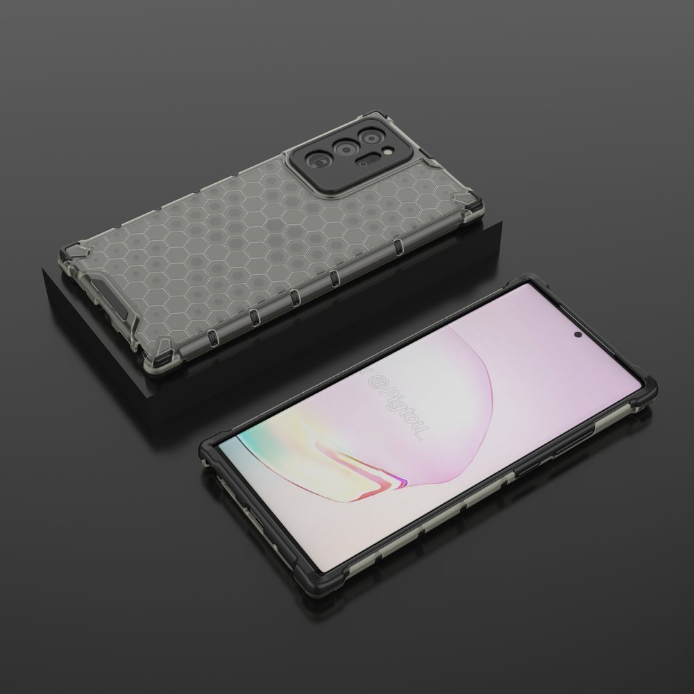 Pokrowiec pancerny Honeycomb czarny Samsung Galaxy Note 20 Ultra / 3