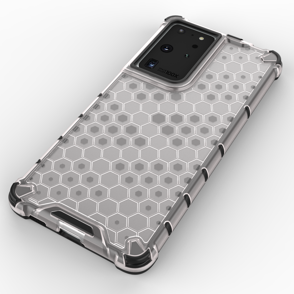 Pokrowiec pancerny Honeycomb czarny Samsung Galaxy S22 Ultra / 4