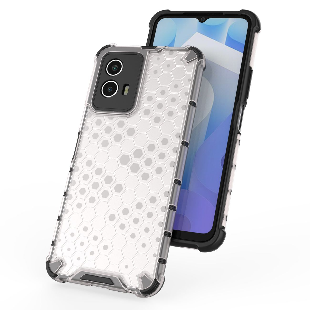 Pokrowiec pancerny Honeycomb czarny Vivo Y75 / 5