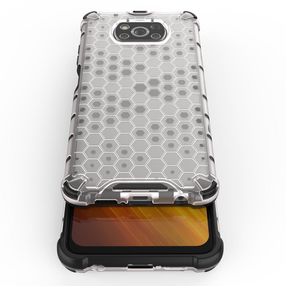 Pokrowiec pancerny Honeycomb czarny Xiaomi POCO X3 NFC / 8