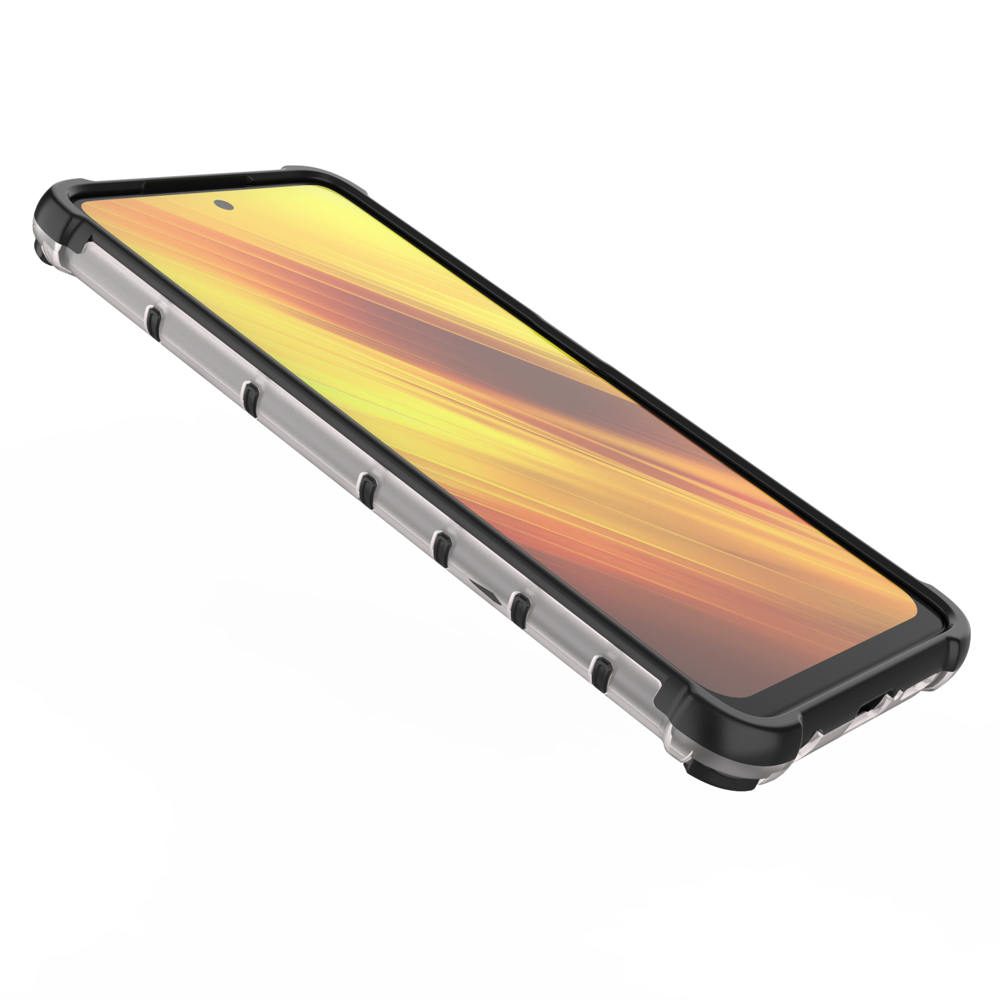 Pokrowiec pancerny Honeycomb czarny Xiaomi POCO X3 NFC / 9