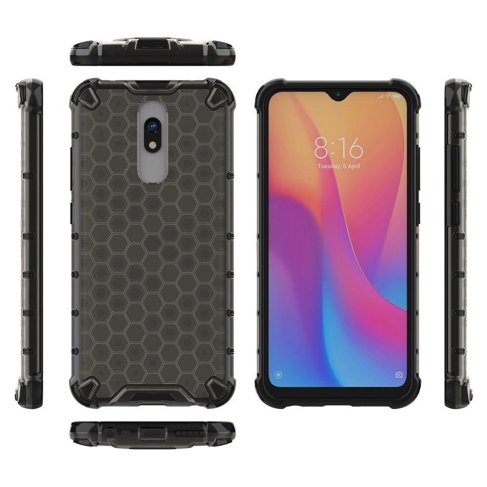 Pokrowiec pancerny Honeycomb czarny Xiaomi Redmi 8 / 9