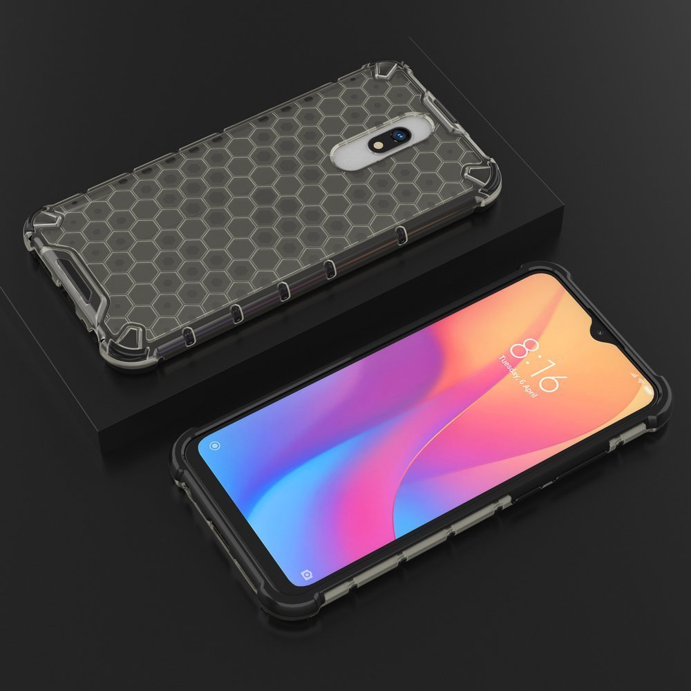 Pokrowiec pancerny Honeycomb czarny Xiaomi Redmi 8A / 10 Pokrowiec pancerny Honeycomb czarny Xiaomi Redmi 8A / 10