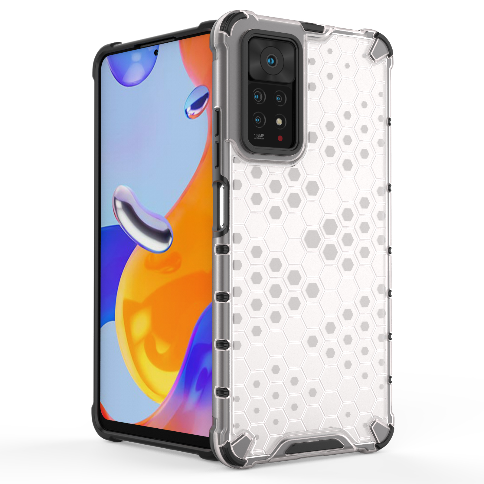 Pokrowiec pancerny Honeycomb czarny Xiaomi Redmi Note 11 Pro Plus 5G / 2 Pokrowiec pancerny Honeycomb czarny Xiaomi Redmi Note 11 Pro Plus 5G / 2