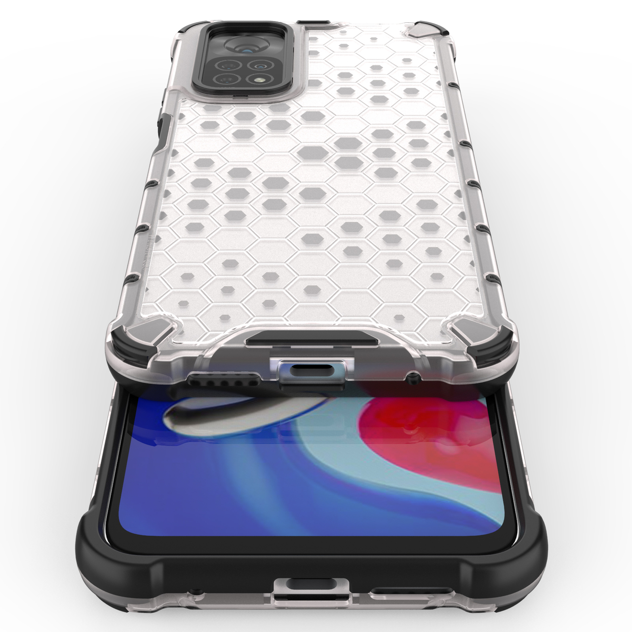 Pokrowiec pancerny Honeycomb czarny Xiaomi Redmi Note 11S / 9