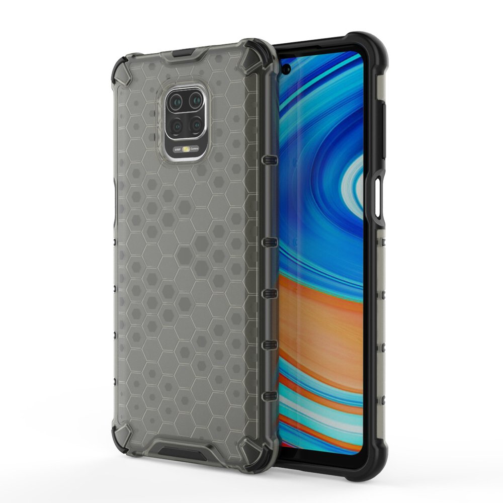 Pokrowiec pancerny Honeycomb czarny Xiaomi Redmi Note 9 Pro