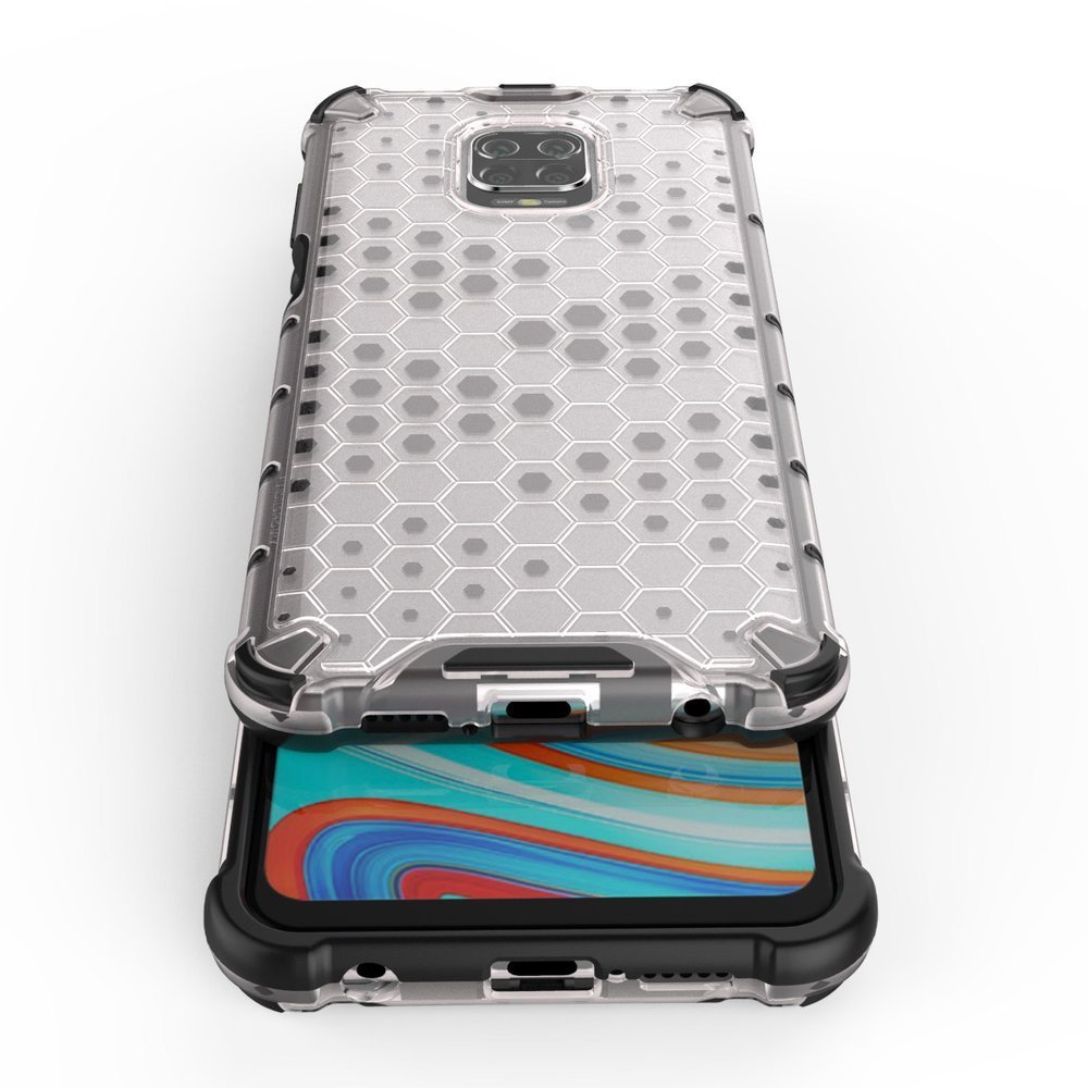 Pokrowiec pancerny Honeycomb czarny Xiaomi Redmi Note 9S / 7
