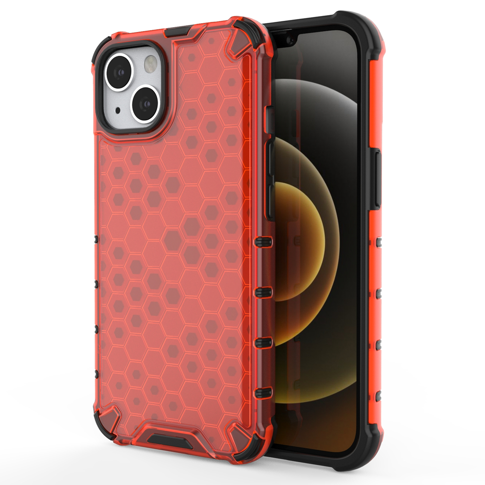 Pokrowiec pancerny Honeycomb czerwony Apple iPhone 13 / 3 Pokrowiec pancerny Honeycomb czerwony Apple iPhone 13 / 3