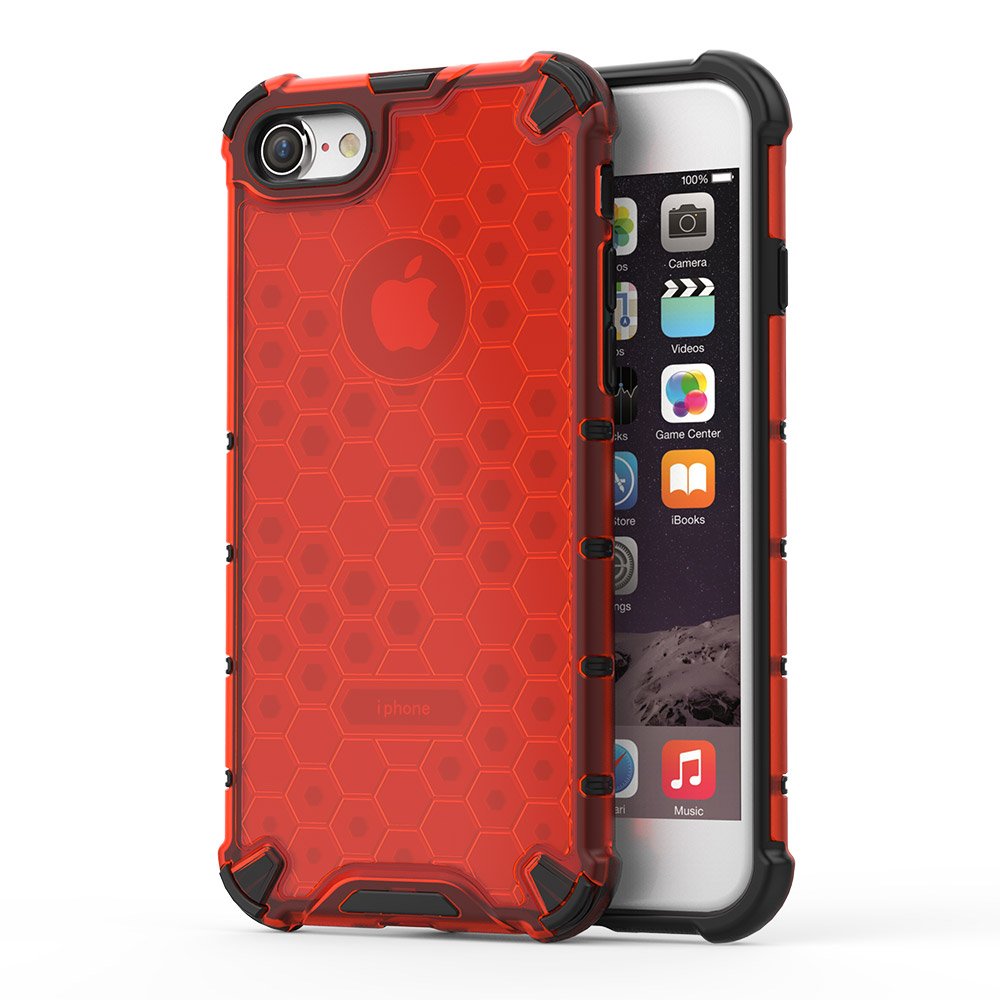 Pokrowiec pancerny Honeycomb czerwony Apple iPhone 8