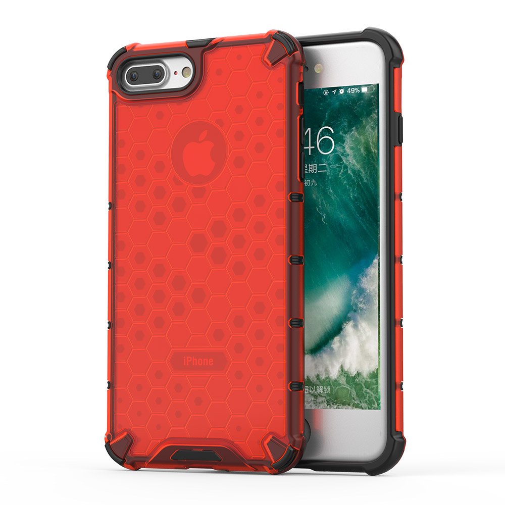 Pokrowiec pancerny Honeycomb czerwony Apple iPhone 8 Plus