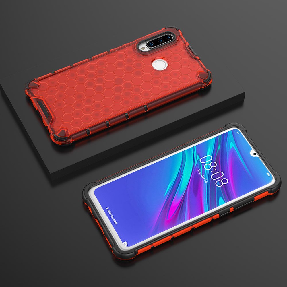Pokrowiec pancerny Honeycomb czerwony Huawei P30 Lite / 9