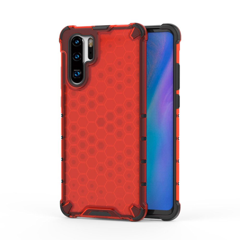 Pokrowiec pancerny Honeycomb czerwony Huawei P30 Pro Pokrowiec pancerny Honeycomb czerwony Huawei P30 Pro