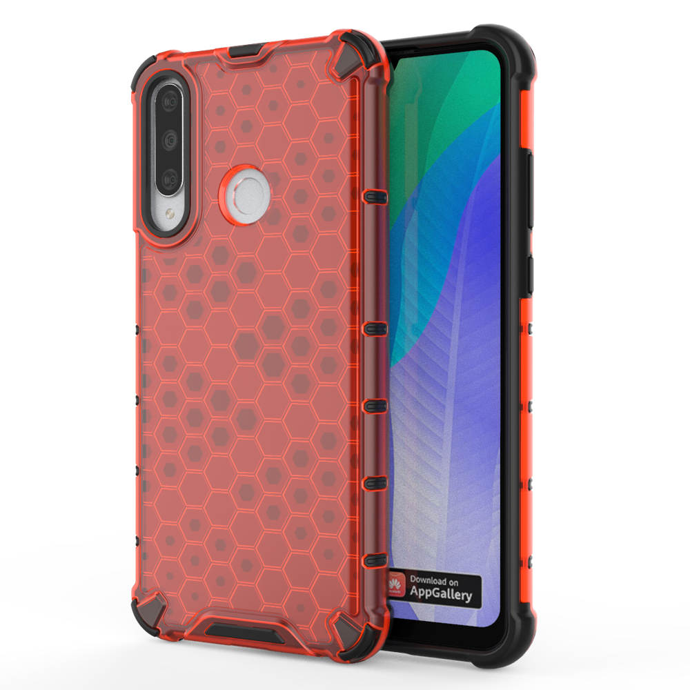 Pokrowiec pancerny Honeycomb czerwony Huawei Y6P