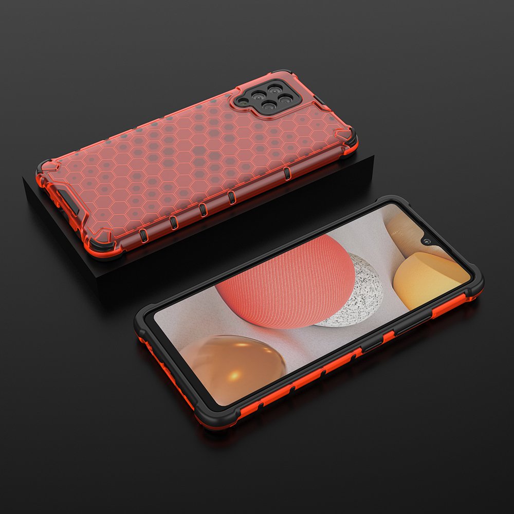 Pokrowiec pancerny Honeycomb czerwony Samsung Galaxy A42 5G / 3