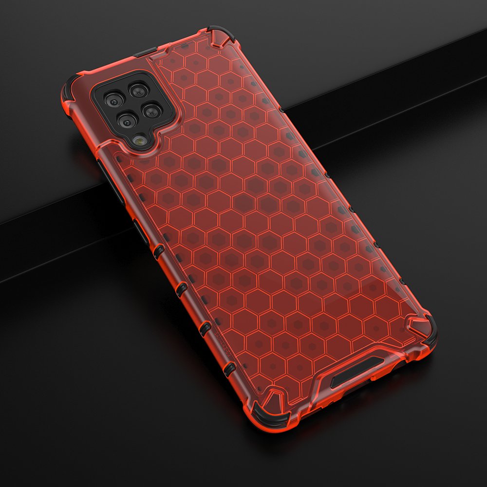 Pokrowiec pancerny Honeycomb czerwony Samsung Galaxy A42 5G / 4