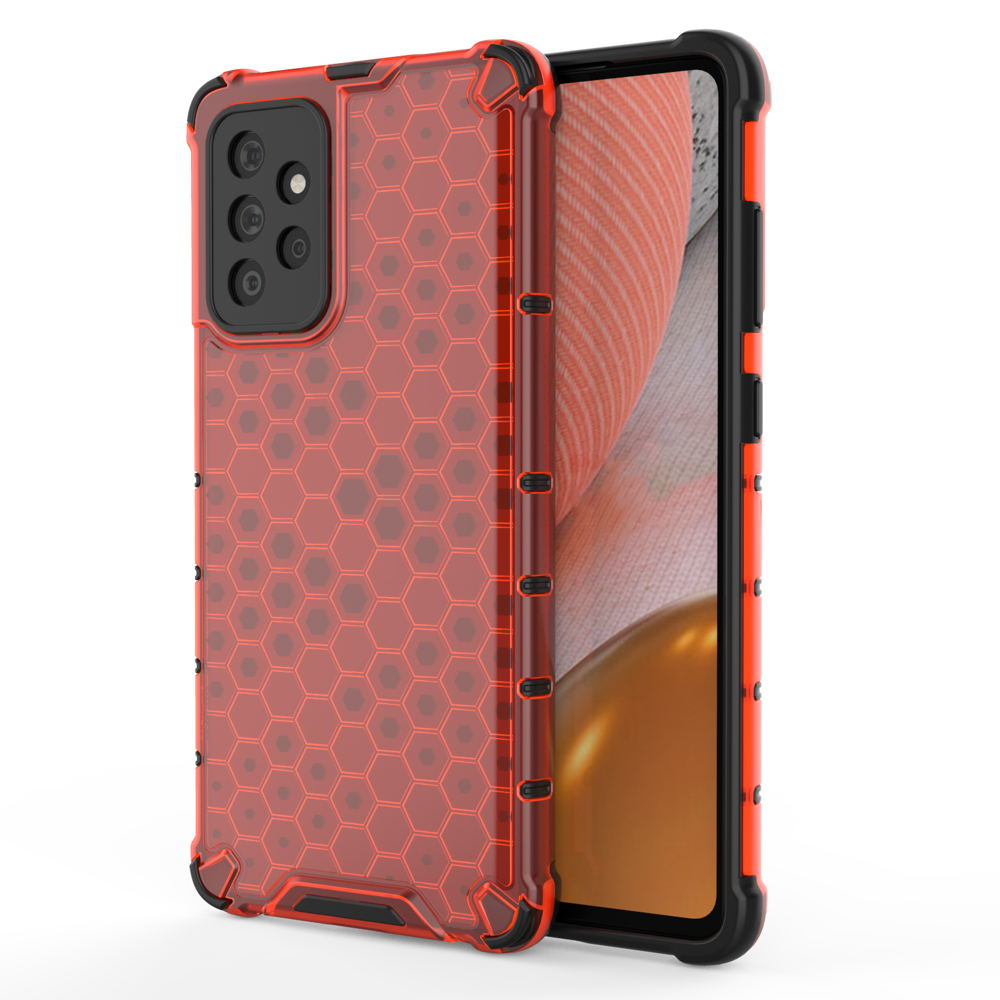 Pokrowiec pancerny Honeycomb czerwony Samsung Galaxy A72 4G Pokrowiec pancerny Honeycomb czerwony Samsung Galaxy A72 4G