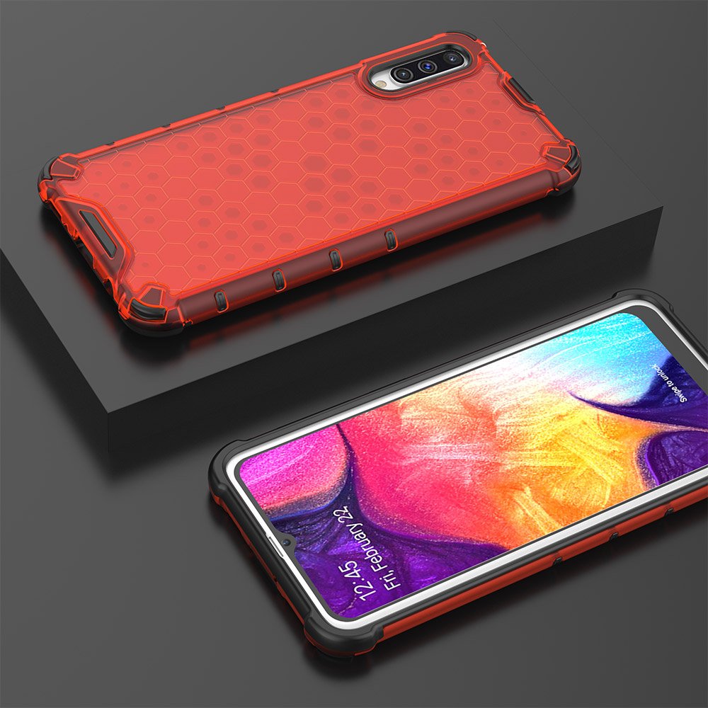 Pokrowiec pancerny Honeycomb czerwony Samsung Galaxy A30s / 10