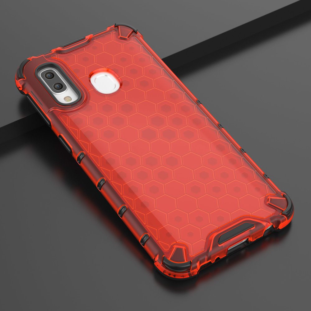 Pokrowiec pancerny Honeycomb czerwony Samsung Galaxy A40 / 11
