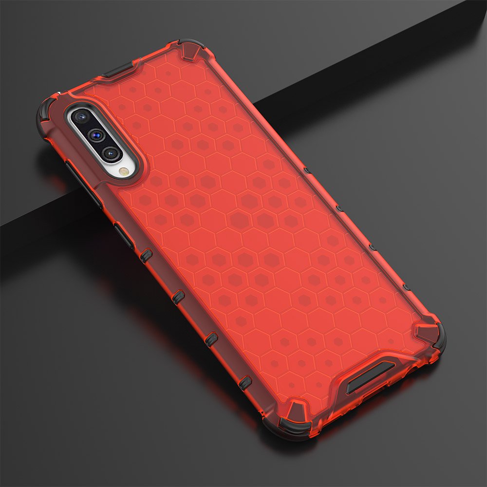 Pokrowiec pancerny Honeycomb czerwony Samsung Galaxy A50 / 11