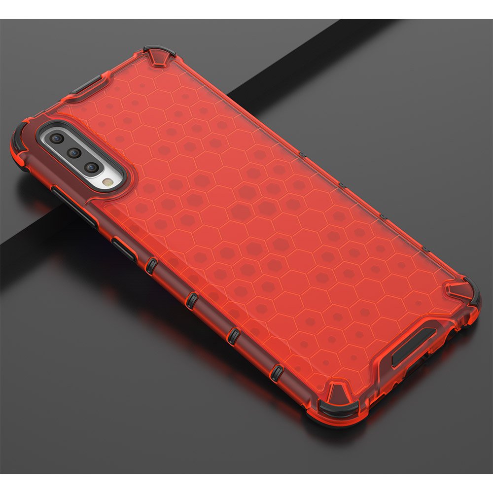 Pokrowiec pancerny Honeycomb czerwony Samsung Galaxy A70 / 11
