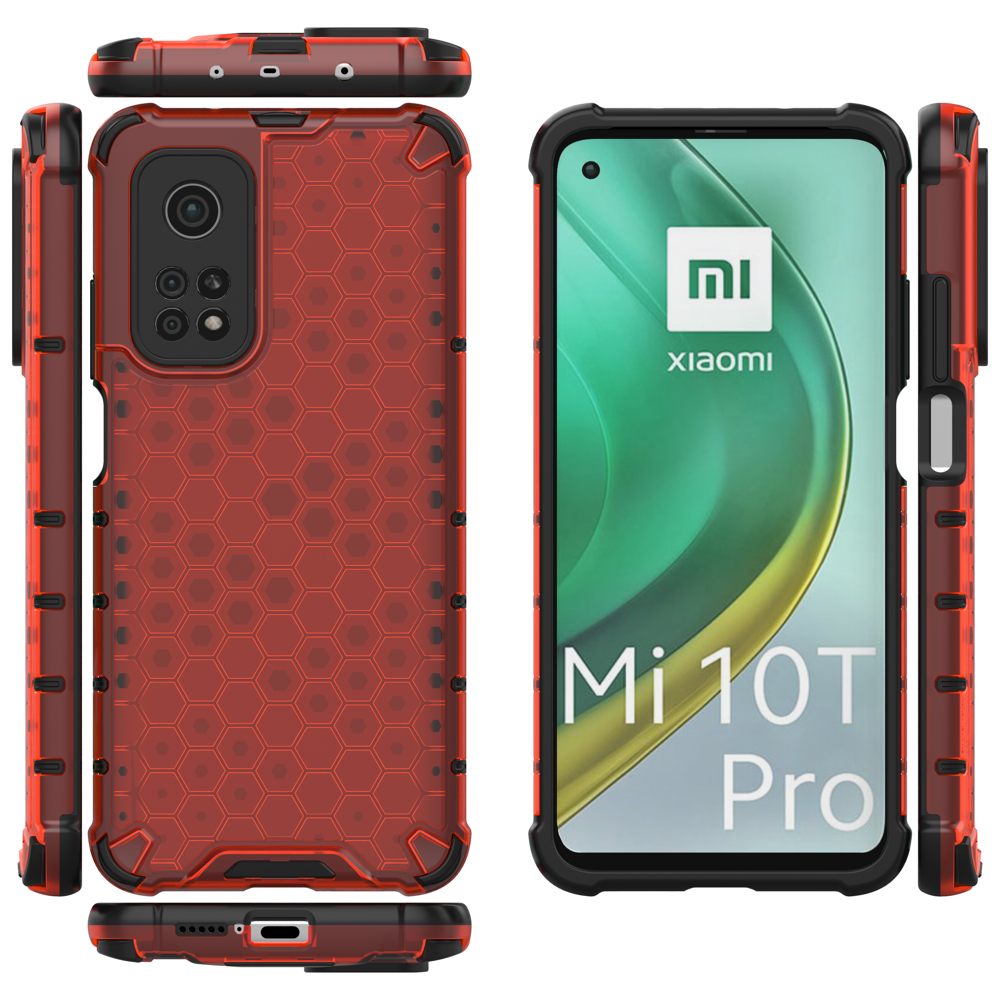Pokrowiec pancerny Honeycomb czerwony Xiaomi Mi 10T Pro / 12