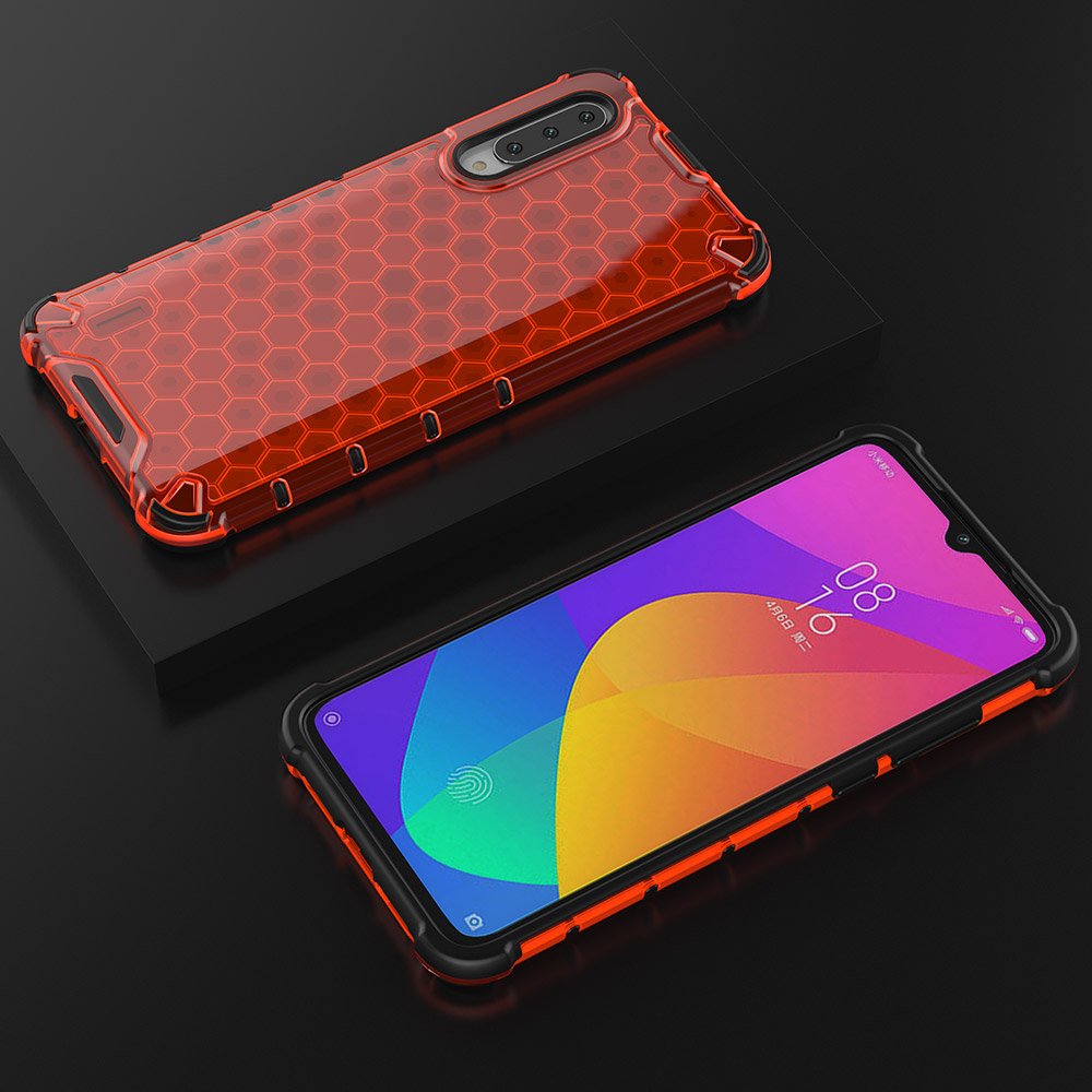 Pokrowiec pancerny Honeycomb czerwony Xiaomi Mi A3 / 10