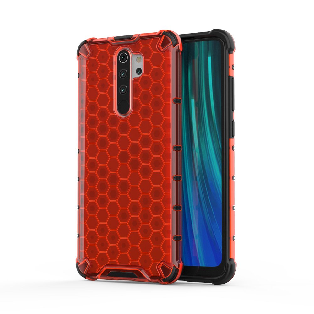 Pokrowiec pancerny Honeycomb czerwony Xiaomi Redmi Note 8 Pro