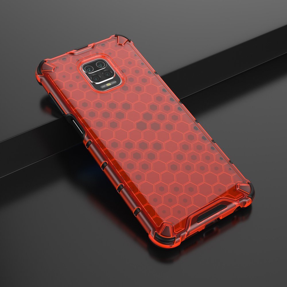 Pokrowiec pancerny Honeycomb czerwony Xiaomi Redmi Note 9 Pro / 12