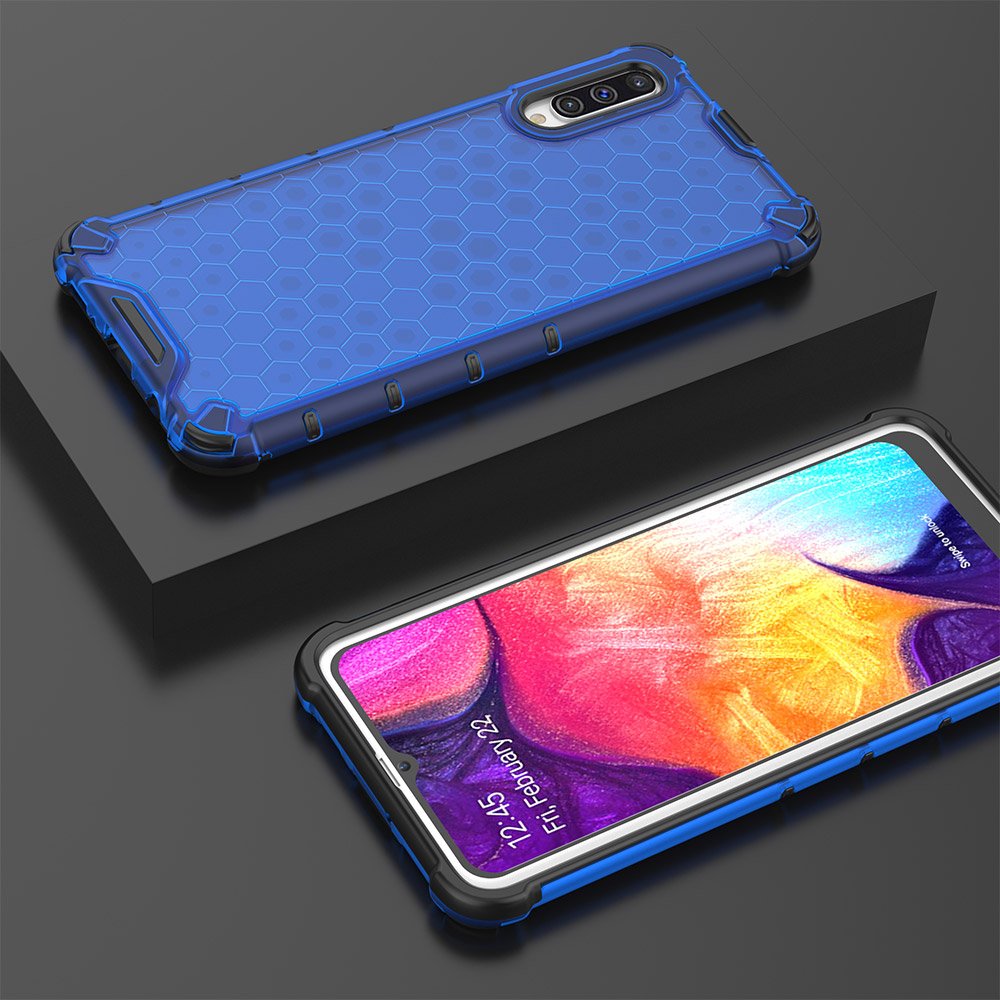 Pokrowiec pancerny Honeycomb niebieski Samsung Galaxy A50 / 10