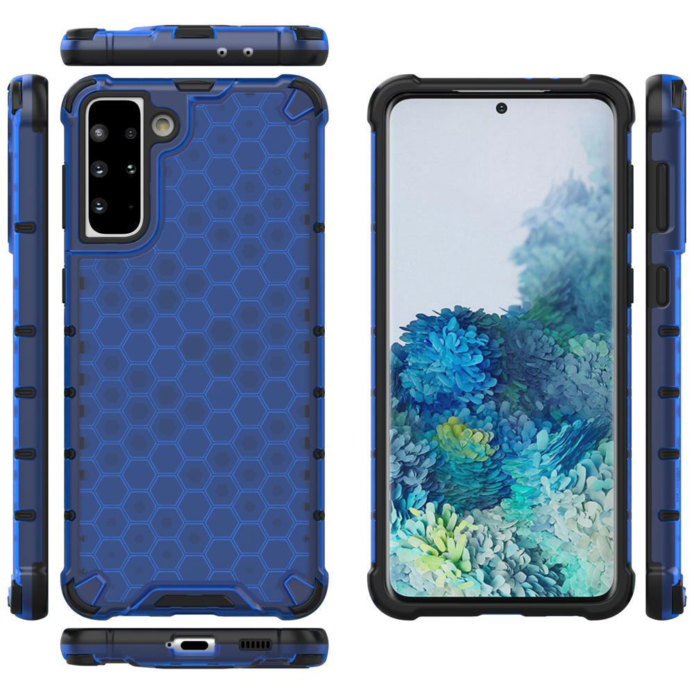 Pokrowiec pancerny Honeycomb niebieski Samsung Galaxy S21 Plus 5G / 12