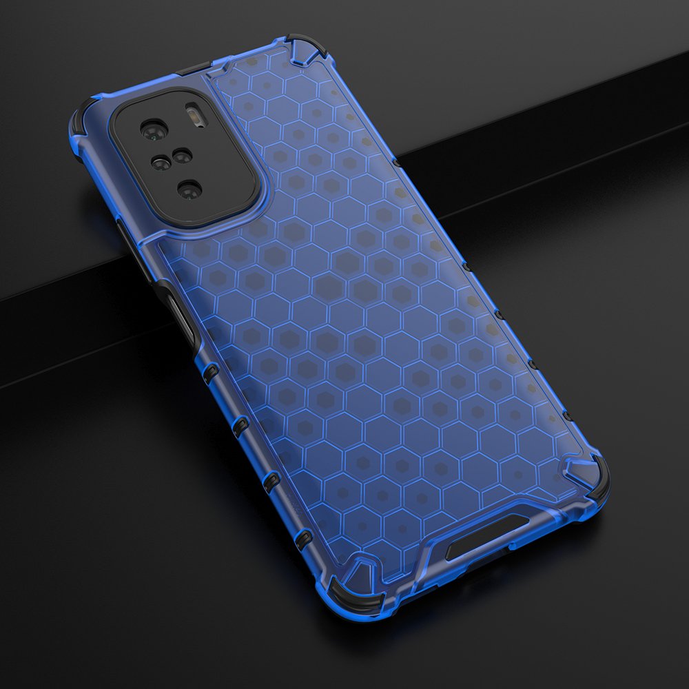 Pokrowiec pancerny Honeycomb niebieski Xiaomi POCO F3 / 4