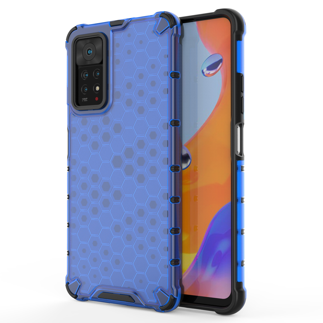 Pokrowiec pancerny Honeycomb niebieski Xiaomi Redmi Note 11 Pro Plus 5G Pokrowiec pancerny Honeycomb niebieski Xiaomi Redmi Note 11 Pro Plus 5G
