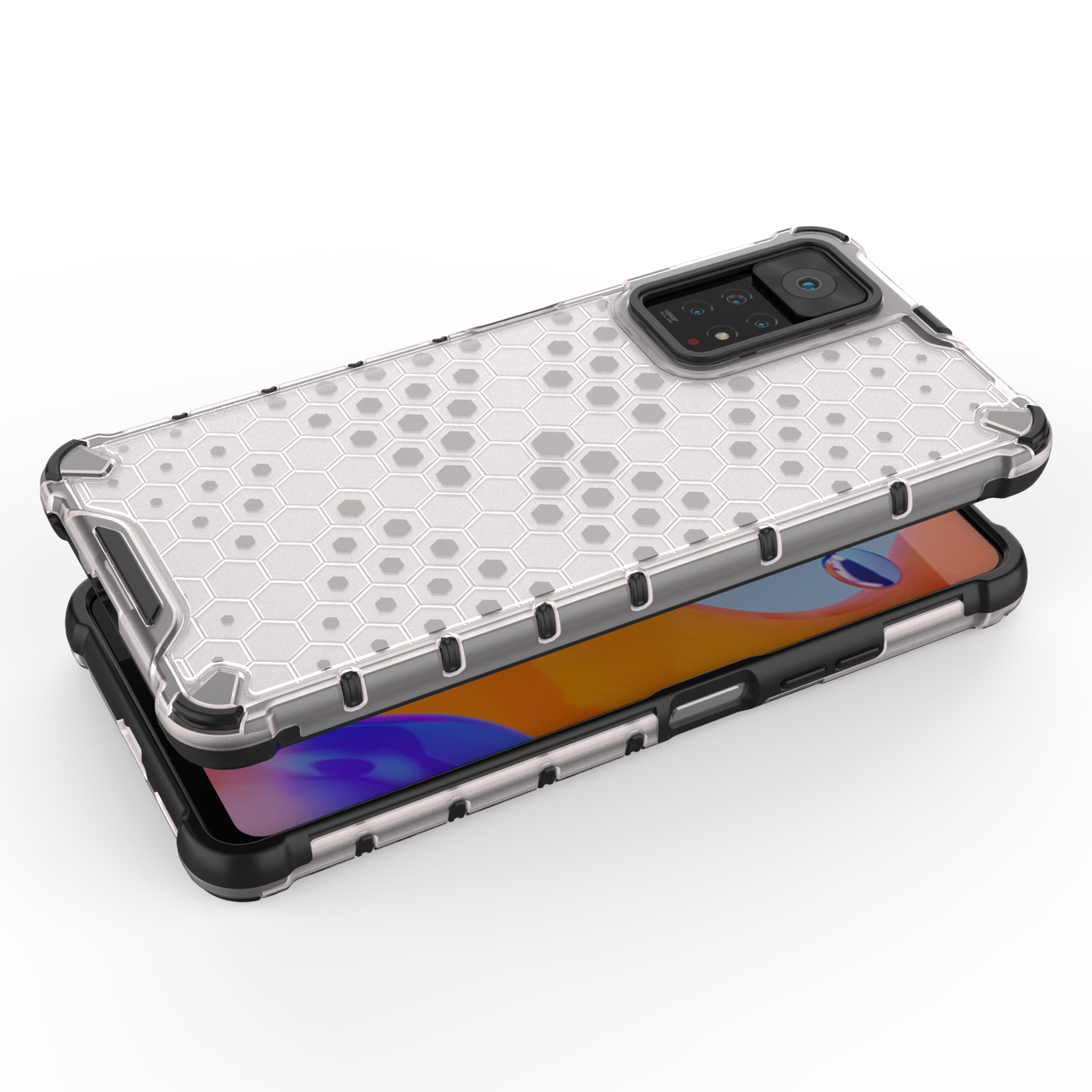 Pokrowiec pancerny Honeycomb niebieski Xiaomi Redmi Note 11 Pro Plus 5G / 3 Pokrowiec pancerny Honeycomb niebieski Xiaomi Redmi Note 11 Pro Plus 5G / 3