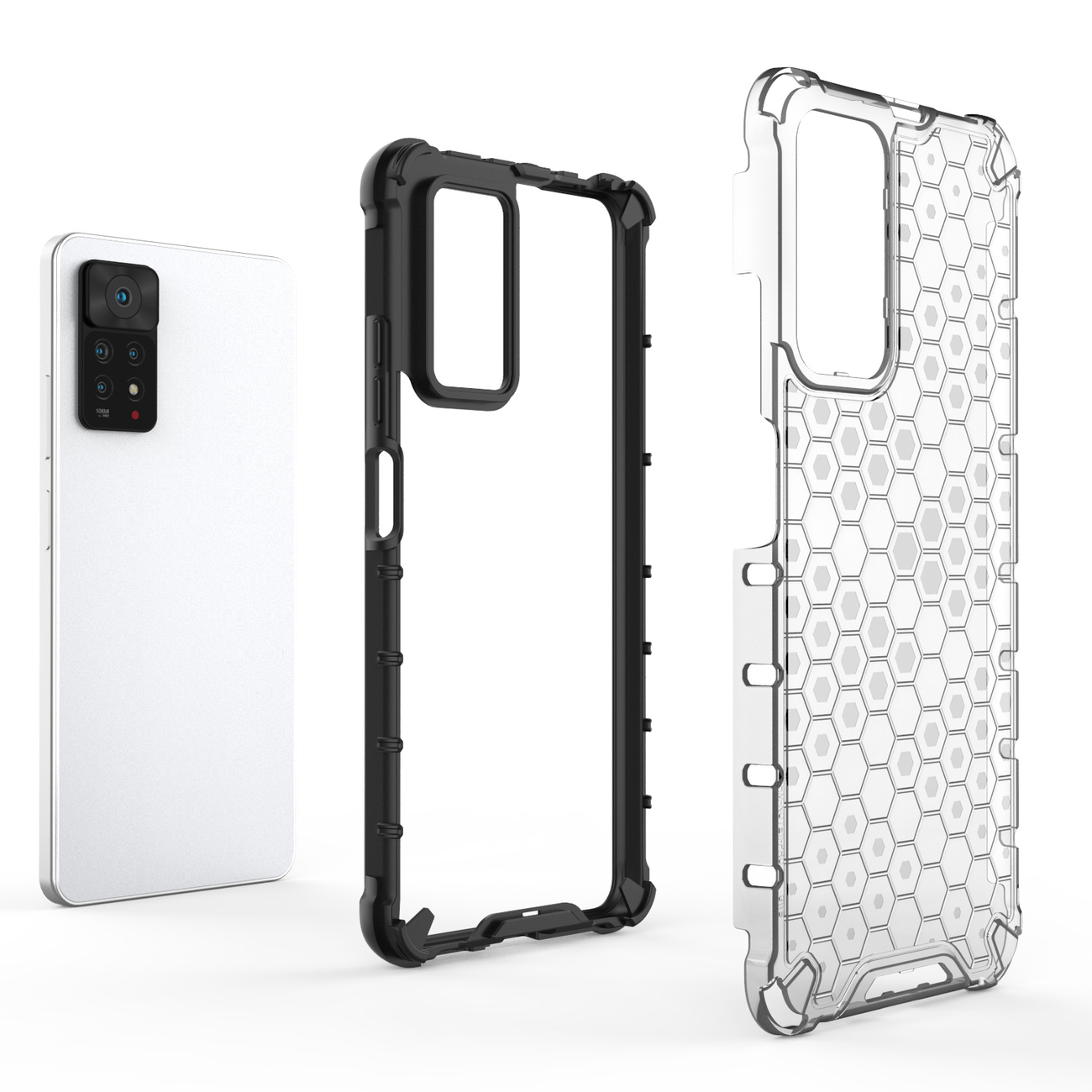Pokrowiec pancerny Honeycomb niebieski Xiaomi Redmi Note 11 Pro Plus 5G / 5 Pokrowiec pancerny Honeycomb niebieski Xiaomi Redmi Note 11 Pro Plus 5G / 5