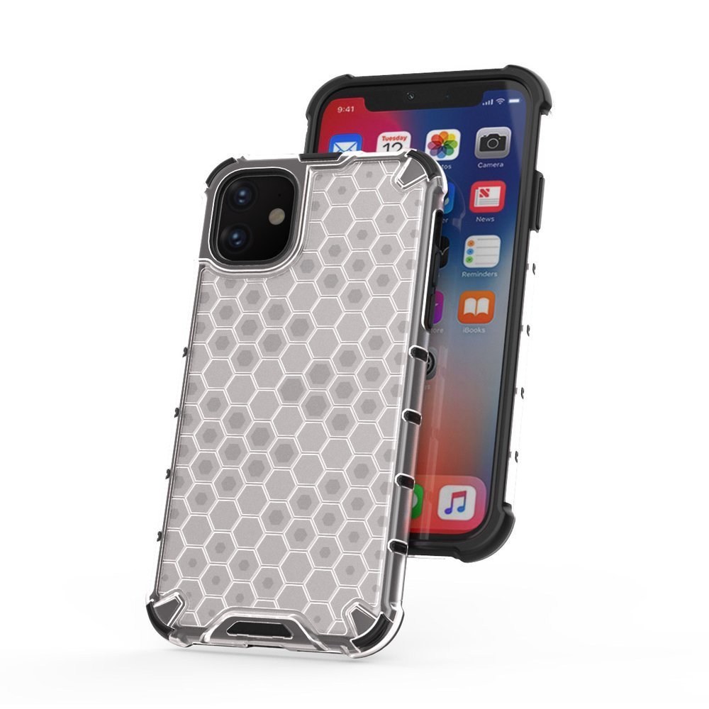 Pokrowiec pancerny Honeycomb prze�roczysty Apple iPhone 11 / 2