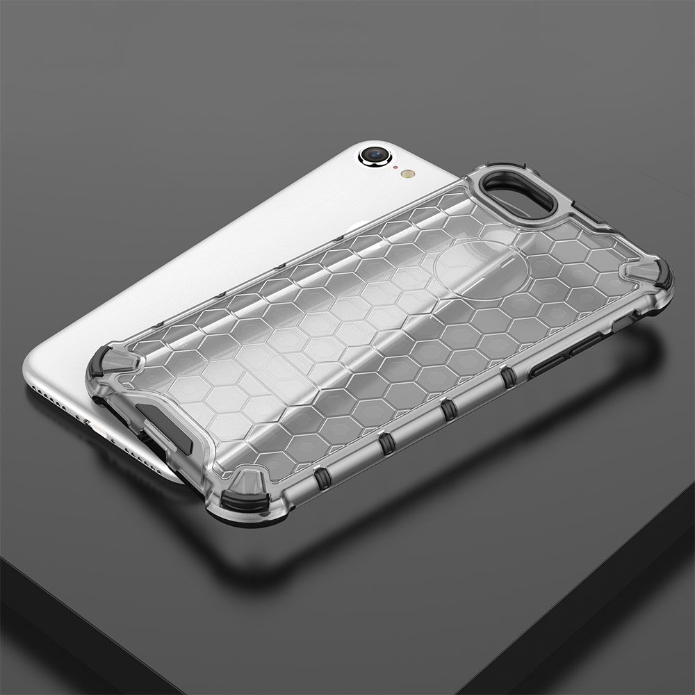 Pokrowiec pancerny Honeycomb prze�roczysty Apple iPhone 8 / 9