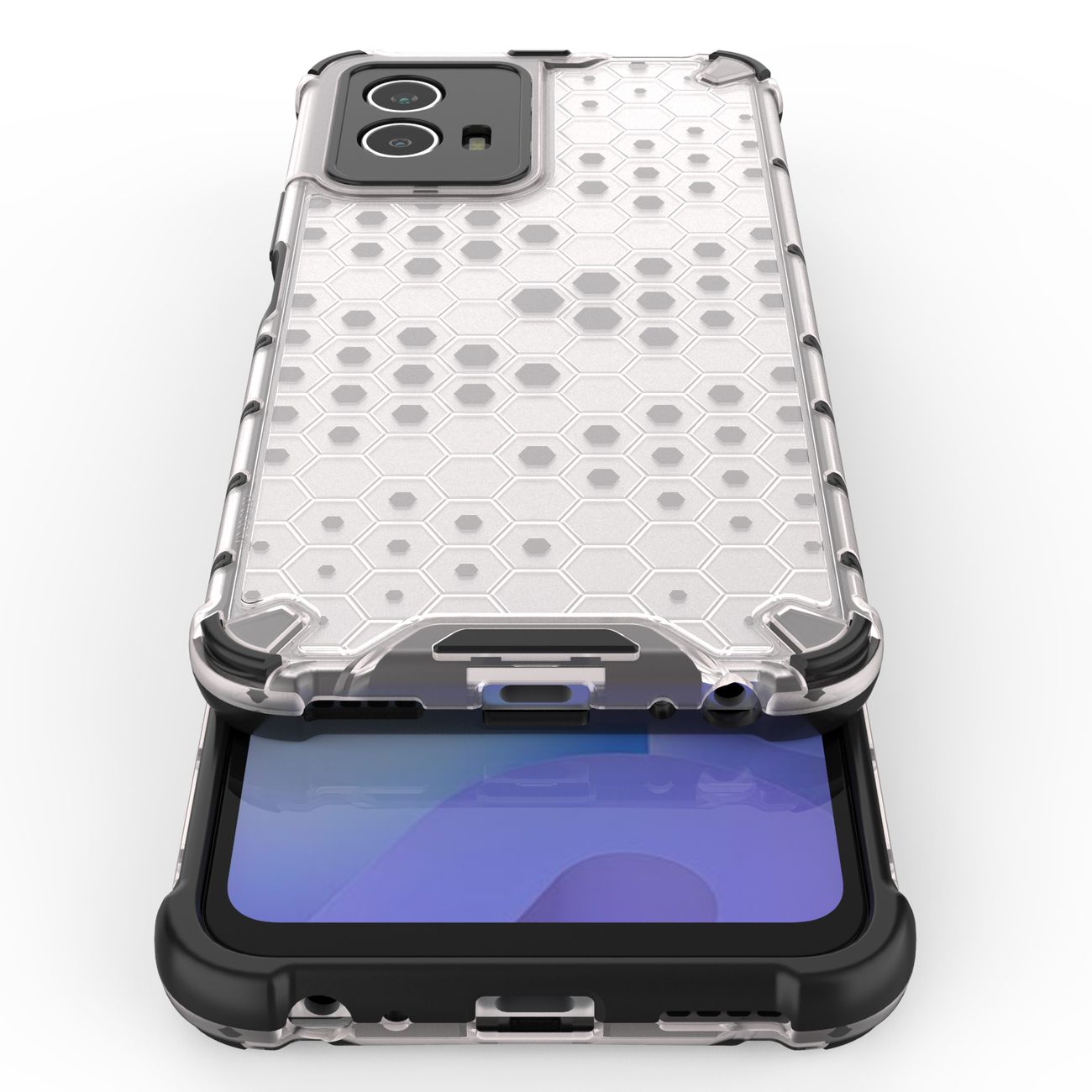 Pokrowiec pancerny Honeycomb prze�roczysty IQOO Z6 / 9