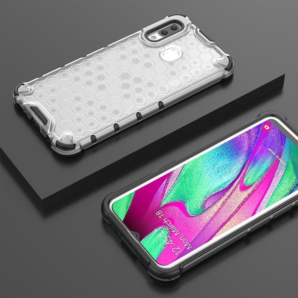 Pokrowiec pancerny Honeycomb prze�roczysty Samsung Galaxy A40 / 10