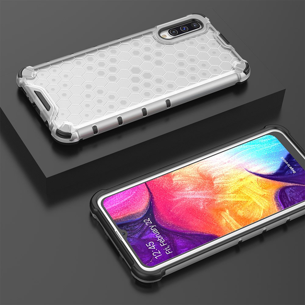 Pokrowiec pancerny Honeycomb prze�roczysty Samsung Galaxy A50s / 10
