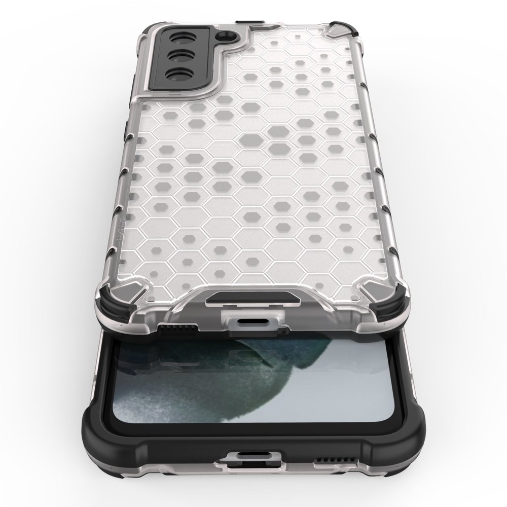Pokrowiec pancerny Honeycomb przeroczysty Samsung Galaxy S21 FE 5G / 9