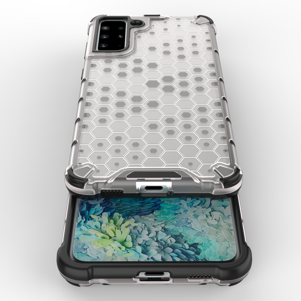 Pokrowiec pancerny Honeycomb przeroczysty Samsung Galaxy S21 Plus 5G / 9