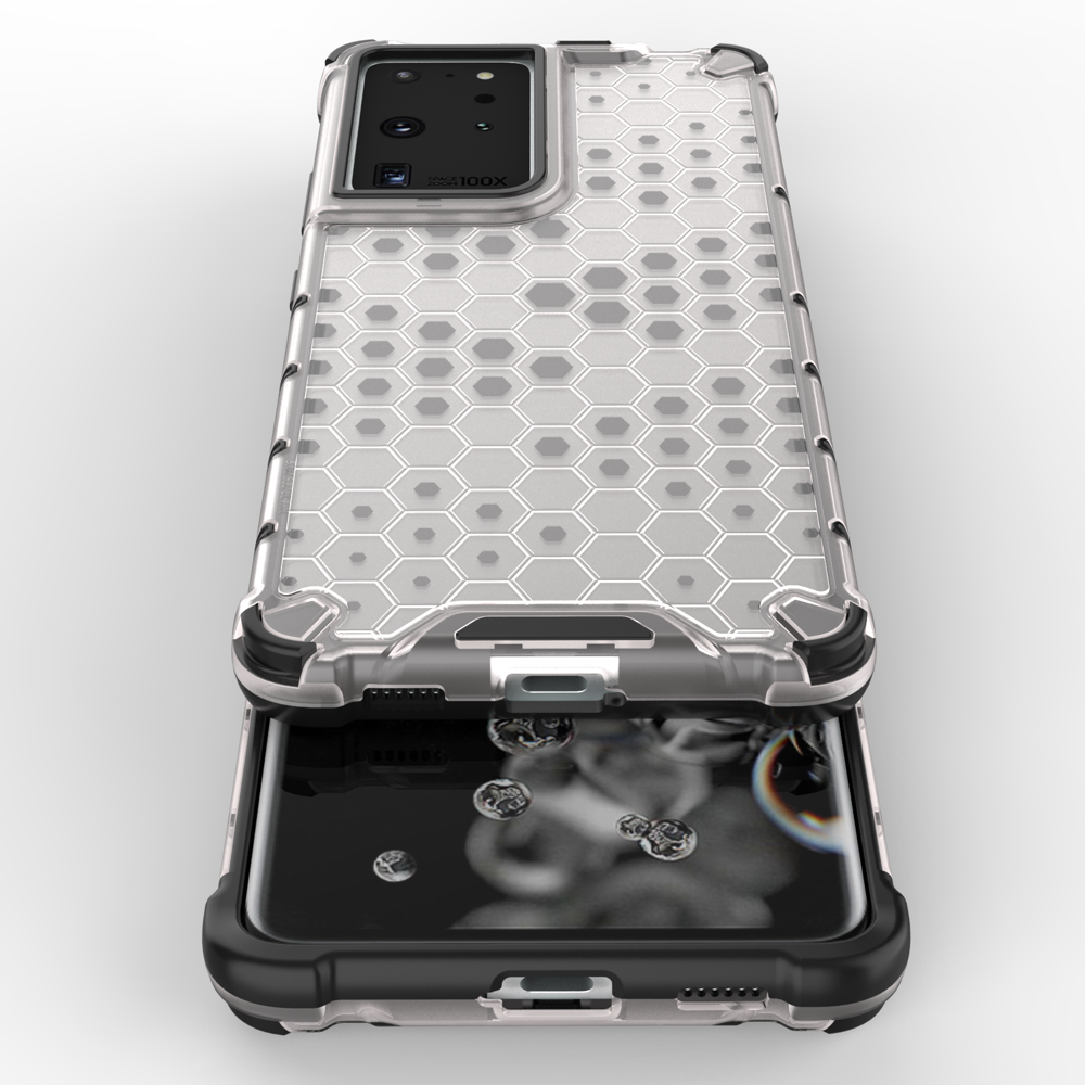 Pokrowiec pancerny Honeycomb przeroczysty Samsung Galaxy S21 Ultra 5G / 9