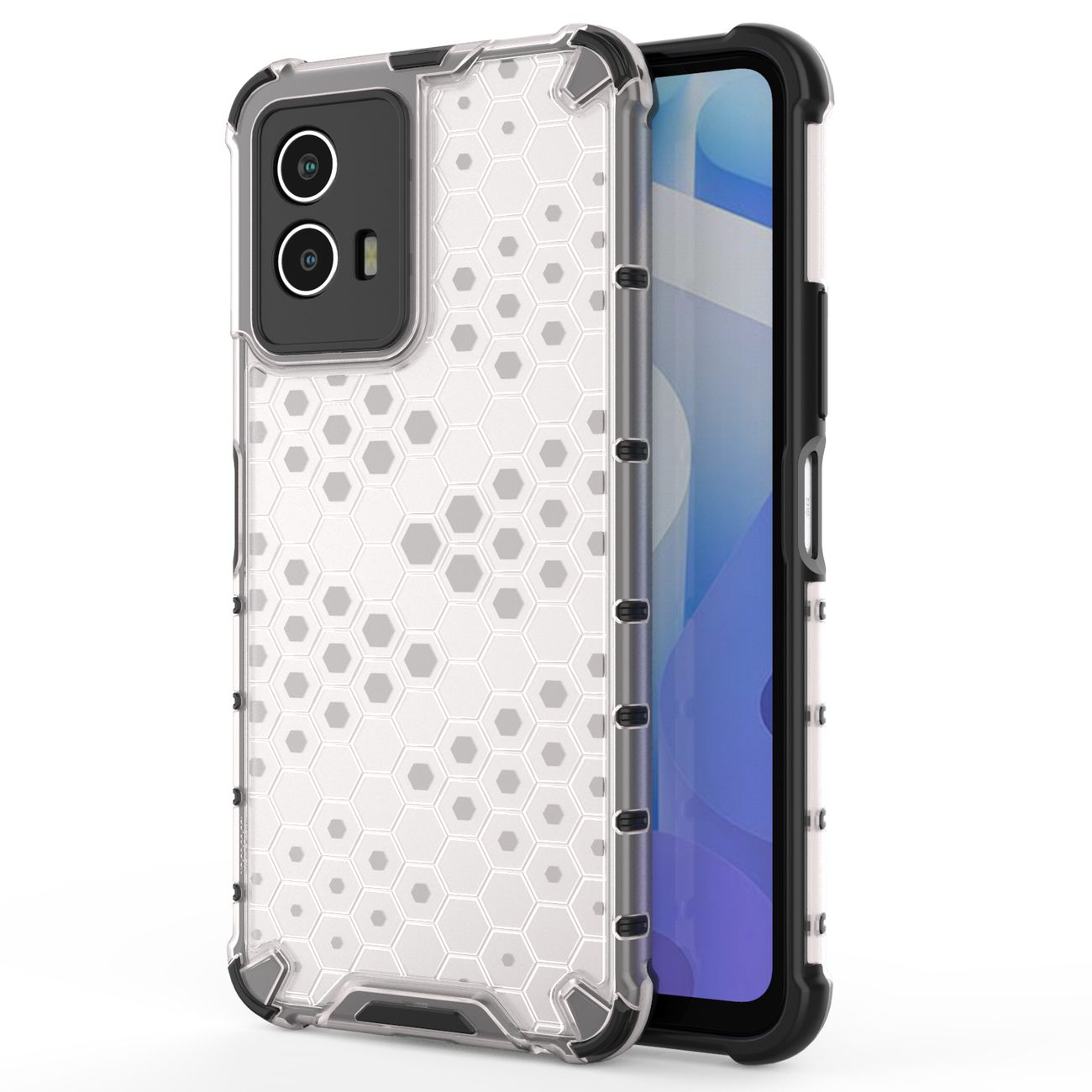 Pokrowiec pancerny Honeycomb prze�roczysty Vivo Y75