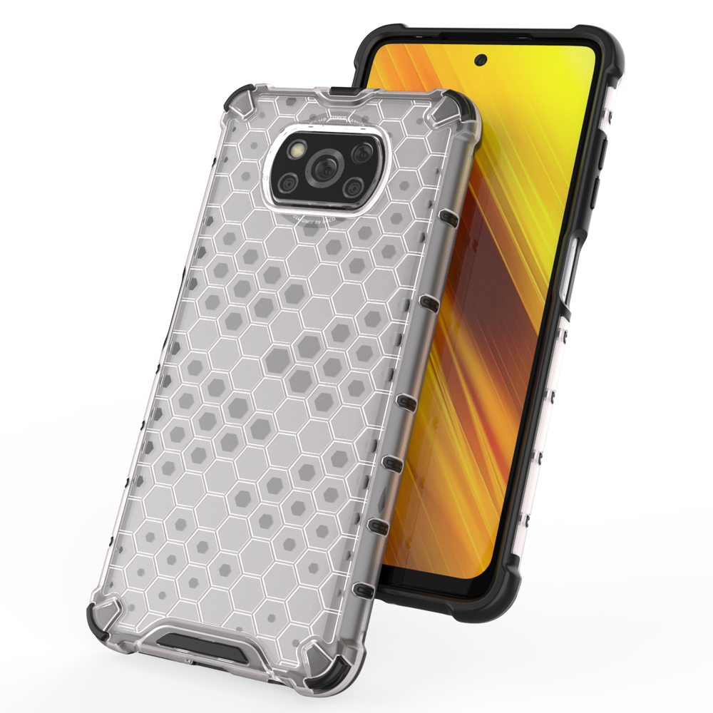 Pokrowiec pancerny Honeycomb prze�roczysty Xiaomi POCO X3 NFC / 5