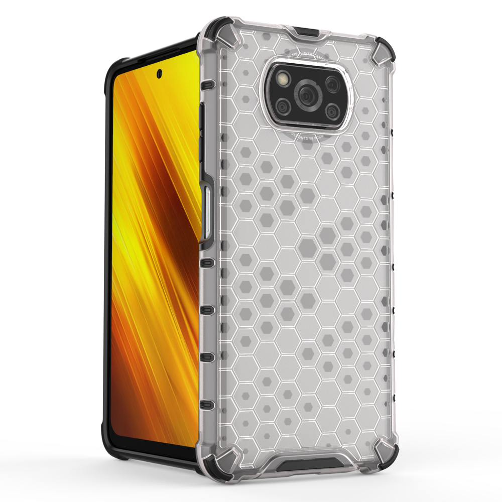 Pokrowiec pancerny Honeycomb prze�roczysty Xiaomi POCO X3 Pro