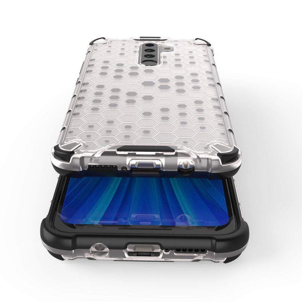 Pokrowiec pancerny Honeycomb przeźroczysty Xiaomi Redmi Note 8 Pro / 8 Pokrowiec pancerny Honeycomb przeźroczysty Xiaomi Redmi Note 8 Pro / 8